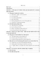 Xây dựng chương trình dự báo doanh thu bán hàng cho siêu thị minh cầu   thái nguyên 