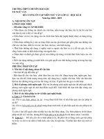 Đề cương ôn tập học kì 2 môn Ngữ văn 12 năm 2018-2019 - Trường THPT chuyên Bảo Lộc