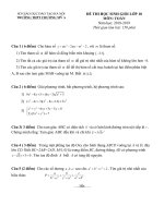 Đề thi chọn HSG cấp trường môn Toán lớp 10 năm 2018-2019 có đáp án - Trường THPT Chương Mỹ A