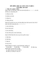 Đề cương ôn tập học kì 1 môn Công nghệ 11 năm 2019-2020 - Trường THPT Hà Huy Tập