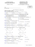 Đề kiểm tra 1 tiết HK1 Đại số 10 năm 2018-2019 - Trường THCS&THPT Phú Tân