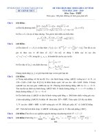 Đề thi chọn HSG cấp tỉnh môn Toán 12 năm 2018-2019 có đáp án - Sở GD&ĐT Lào Cai