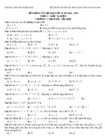 Đề cương ôn tập học kì 1 môn Toán 10 năm 2019-2020 - Trường THPT Phan Bội Châu