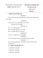 Đề cương ôn tập học kì 2 môn Lịch sử 12 năm 2018-2019 - Trường THPT Chu Văn An