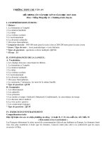 Đề cương ôn tập học kì 2 môn Tiếng Pháp 12 năm 2017-2018 - Trường THPT Chu Văn An (Khối chuyên)