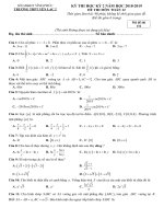 Đề thi học kì 2 môn Toán 12 năm 2018-2019 có đáp án - Trường THPT Yên Lạc 2