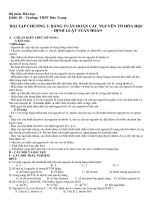 Đề cương ôn tập chương 2 môn Hóa học 10 năm 2019-2020 - Trường THPT Đức Trọng