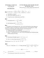 Đề thi chọn HSG cấp tỉnh môn Toán 9 năm 2016-2017 - Sở GD&ĐT Tuyên Quang