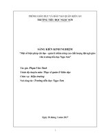 SKKN: Một số biện pháp chỉ đạo - quản lí nhằm nâng cao chất lượng đội ngũ giáo viên trường tiểu học Ngọc Sơn