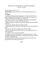 Đề cương ôn tập học kì 1 môn Lịch sử 11 năm 2019-2020 - Trường THPT Đoàn Kết