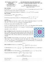 Đề thi chọn HSG cấp thành phố môn Toán 12 năm 2018-2019 có đáp án - Sở GD&ĐT Hải Phòng (Bảng B)