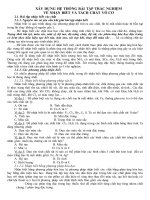 Xây dựng hệ thống bài tập trắc nghiệm về nhận biết và tách chất vô cơ