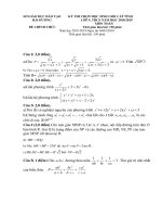 Đề thi chọn HSG cấp tỉnh môn Toán 9 năm 2018-2019 có đáp án - Sở GD&ĐT Hải Dương