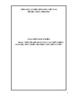 SKKN: Một số giải pháp nâng cao chất lượng giáo dục phát triển vận động cho trẻ 5-6 tuổi