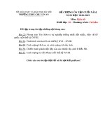 Đề cương ôn tập học kì 2 môn Lịch sử 10 năm 2018-2019 - Trường THPT Chu Văn An