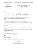 Đề thi chọn HSG cấp tỉnh môn Toán 9 năm 2016-2017 - Sở GD&ĐT Kon Tum