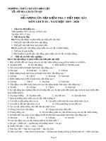 Đề cương ôn tập kiểm tra 1 tiết HK1 môn GDCD 10 năm 2019-2020 - Trường THPT chuyên Bảo Lộc