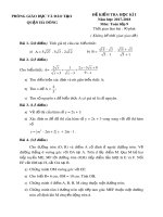 Đề thi học kì 1 môn Toán 9 năm 2017-2018 - Phòng G&ĐT Quận Hà Đông