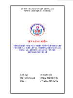 SKKN: Một số biện pháp nâng cao hiệu quả giáo dục lấy trẻ làm trung tâm cho trẻ 5-6 tuổi tại lớp Lá 1, trường Mầm non Ea Na