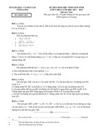 Đề thi chọn HSG cấp tỉnh môn Toán 9 năm 2011-2012 - Sở GD&ĐT Vĩnh Long