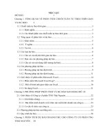 Phân tích dự báo doanh thu cho công ty cổ phần TNG thái nguyên