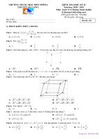 Đề thi học kì 2 môn Toán 11 năm 2018-2019 - Trường THPT chuyên Hạ Long