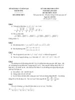 Đề thi chọn HSG cấp tỉnh môn Toán 9 năm 2014-2015 - Sở GD&ĐT Hải Dương