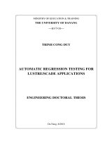 Engineering doctoral thesis: Automatic regression testing for Lustre/SCADE applications