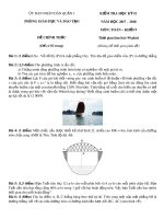 Đề thi học kì 2 môn Toán 9 năm 2017-2018 có đáp án - Phòng GD&ĐT UBND Quận 1