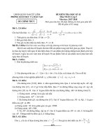 Đề thi học kì 2 môn Toán 9 năm 2017-2018 có đáp án - Phòng GD&ĐT UBND Quận Nam Từ Liêm