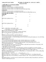 Đề cương ôn tập học kì 1 môn Toán 11 năm 2017-2018 - Trường THPT Hai Bà Trưng