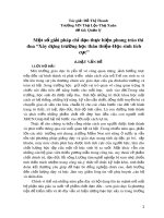 Sáng kiến kinh nghiệm: Một số giải pháp chỉ đạo thực hiện phong trào thi đua Xây dựng trường học thân thiện - Học sinh tích cực