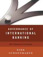 Governance of international banking the financial trilemma 