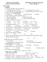 Đề cương ôn tập học kì 1 môn Hóa học 11 năm 2019-2020 - Trung tâm Giáo dục thường xuyên Ninh Thuận