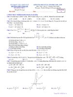 Đề thi học kì 2 môn Toán 11 năm 2018-2019 có đáp án - Trường THPT Vinh Lộc