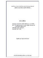 Bài giảng môn Giáo dục Quốc phòng và An ninh: Tác hại của ma túy và trách nhiệm của học sinh trong phòng chống ma túy