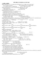 Đề cương ôn tập Hóa học lớp 10 năm 2017-2018