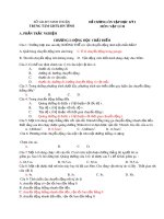 Đề cương ôn tập học kì 1 môn Vật lí 10 năm 2019-2020 - Trung tâm Giáo dục thường xuyên Ninh Thuận