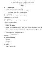 Đề cương ôn tập kiểm tra lần 2 môn Tiếng Anh 10 năm 2019-2020 - Trường THPT chuyên Bảo Lộc