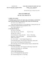 Luận cứ khoa học cho việc lựa chọn và hoàn thiện các mô hình thích ứng với biến đổi khí hậu dựa vào cộng đồng ở miền trung và đề xuất nhân rộng 