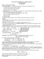 Đề cương ôn tập học kì 1 môn Hóa học 11 năm 2019-2020 - Trường THPT Đức Trọng