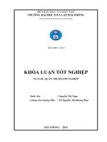 Khóa luận tốt nghiệp Quản trị doanh nghiệp: Nâng cao hiệu quả quản lý và sử dụng nhân sự tại Công ty TNHH Phát triển thương mại Hợp Lực