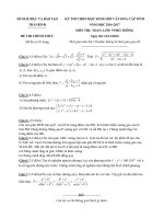 Đề thi chọn HSG cấp tỉnh môn Toán 9 năm 2016-2017 - Sở GD&ĐT Thái Bình