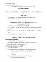 Đề cương ôn tập học kì 1 môn Lịch sử 12 năm 2019-2020 - Trường THPT Việt Đức