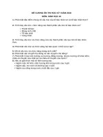 Đề cương ôn tập học kì 1 môn Sinh học 10 năm 2018-2019 - Trường THPT Chu Văn An
