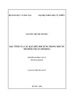 Tóm tắt luận án Tiến sĩ Vật lí: Đặc tính của các hạt siêu đối xứng trong một số mô hình chuẩn mở rộng