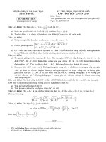 Đề thi chọn HSG cấp tỉnh môn Toán 12 năm 2018-2019 có đáp án - Sở GD&ĐT Bình Phước