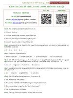 2020 KT giữa kỳ i   THPT lương thế vinh   hà nội 