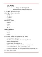 Đề cương ôn tập học kì 2 môn Ngữ văn 12 năm 2018-2019 - Trường THPT Yên Hòa