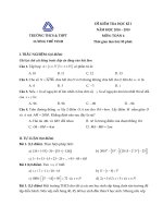 Đề thi học kì 1 môn Toán 6 năm 2018-2019 có đáp án - Trường THCS&THPT Lương Thế Vinh